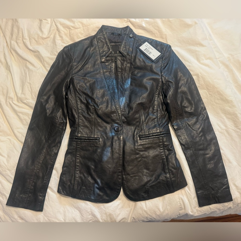 Bod & Christensen Leather Blazer